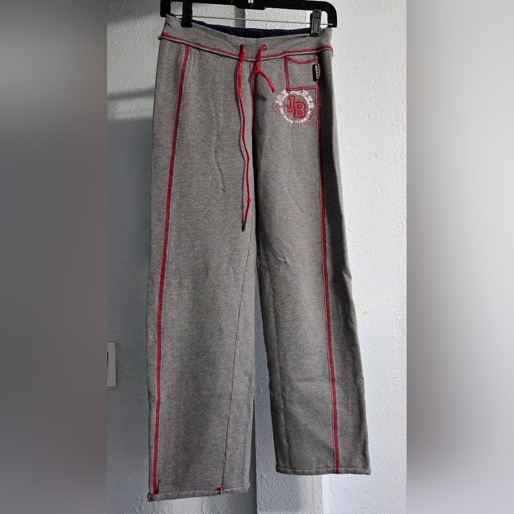 Joe Boxer Gray Pants with Red Accents Y2K Vintage 90s
